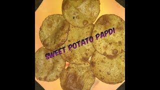 Sweet potato papdi|| Ratalu ki papdi||easy to make at home