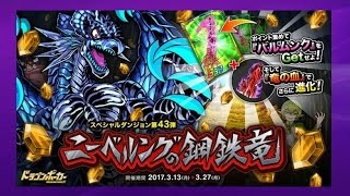 【ドラポ】新スペダン『ニーベルングの鋼鉄竜』の竜級周回っ【魔術師Purple】