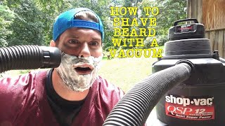 Man Shaves Beard Using A Vacuum Cleaner | L.A. BEAST