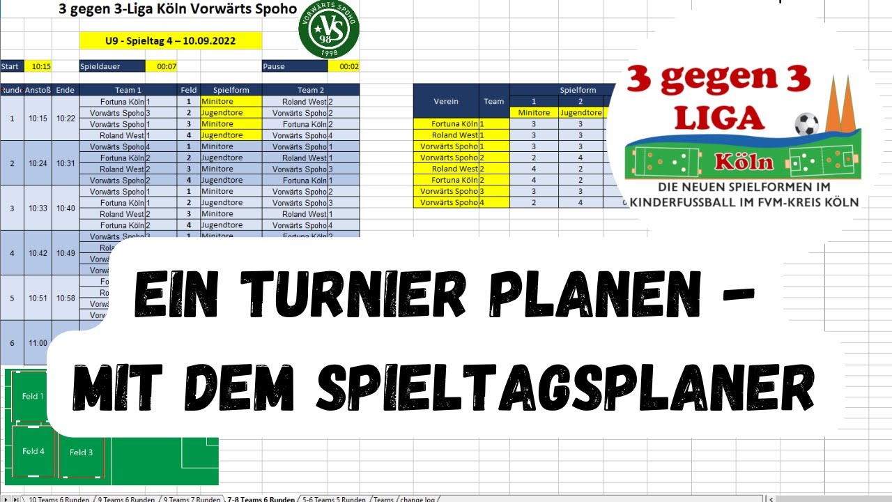 Einen Spielplan Für Das Turnier Erstellen - Mit Dem Spieltagsplaner ...