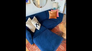 Washing West Elm Performance Velvet Sofa