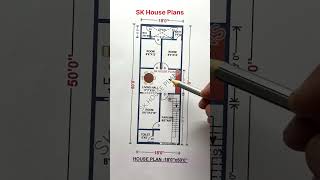 18 X 50 House Plan With 3 Rooms space | 100 Gaj New Home Ghar Ka Naksha 900 sqft (S NO 2730)