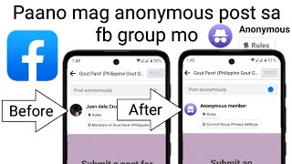 Paano mag anonymous post sa facebook group | itago ang profile sa group post mo sa facebook