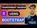 How to Make Transparent Navbar Using Bootstrap | Bootstrap 5