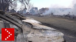 Catania, in fiamme il lido Playa: decine di auto andate a fuoco