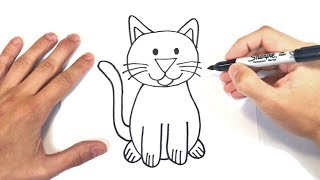 Cómo dibujar un Gato Paso a Paso | Dibujo de Gato