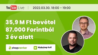 35,9 M Ft bevétel 87.000 Forintból 3 év alatt