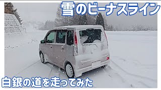 【ドライブ動画】雪のビーナスライン　白銀の道を走ってみた