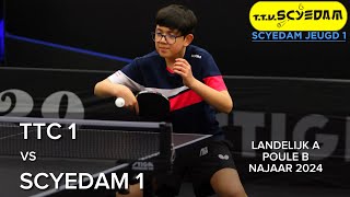 TTC 1 - Scyedam 1 | Landelijk A Poule B Najaar 2024 | 09-11-2024