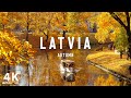 Autumn In Latvia 4K UHD 🍁 Autumn Color in Ciecere Lake, Abava Falls and Bauska Castle