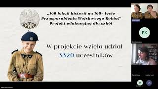 GALA PROJEKTU EDUKACYJNEGO  100 lekcji historii na 100-lecie Przysposobienia Wojskowego Kobiet