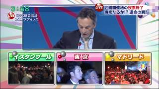 2020年オリンピック　東京落選の報