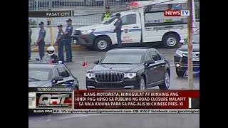 Ilang motorista, ikinagulat at ikinainis ang hindi pag-abiso sa publiko ng road closure