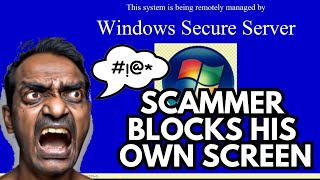 Locking A Scammers Computer - Microsoft virus Scam