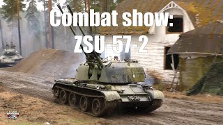 ZSU-57-2 SPAAG Combat Demonstration - AA fire - Panssarimuseo Kevätsawutus 2018   - Show 2 [4K UHD]