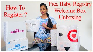 Usa లో Free Baby Registry Unboxing | How To Register | USA telugu vlogs | Prani Konnects