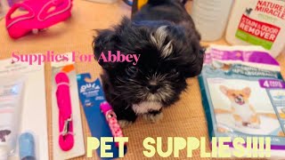 Pet Supplies for New Shih-poo Puppy