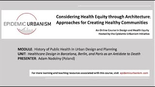 Health Equity through Architecture: Adam Nadolny on Urban Barcelona, Berlin, and Paris (EUI)