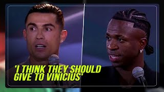 Ronaldo says Vinicius deserved Ballon d'Or, prefers 'honest' Globe Soccer Awards