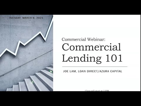 Commercial Lending 101 Youtube