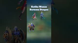 Ketika Wanwan Bertemu Ling, Baxia, Zilong \u0026 Yu Zhong #mlbb