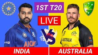 🔴LIVE - IND vs AUS  T20 Cricket Match 🔴Hindi Commentary LIVE