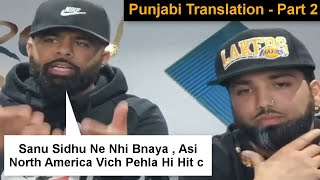 Byg Byrd And Malton Live Talking About Their Fight With Sidhu Moose Wala | Part 2 | (In Punjabi)