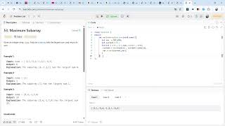 Maximum Subarray(medium) | Kadane’s Algorithm Explained Simply| LeetCode #53 | Coding Interview Prep