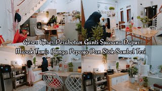 Daily Vlog IRT✨Rumah minimalis.Kegiatan harian irt .Makeover dapur kecil minimalis.Masak sederhana