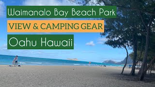 Waimanalo Bay View \u0026 Our Camping Gear | Liz Channel