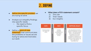 The Design Thinking Process - Define