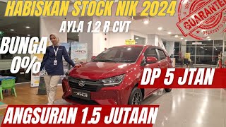 RUGI BAYAR MAHAL ‼️ DAIHATSU AYLA KREDIT MOBIL SE-HARGA MOTOR ANGSURAN 1.5 JUTA DP 5 JUTAAN