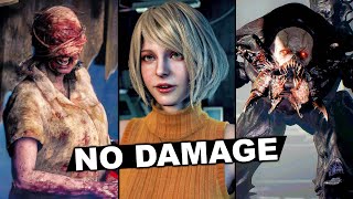 Resident Evil 4 Remake - All Boss Fights + Ending PS5 4K (Hardcore / No Damage)