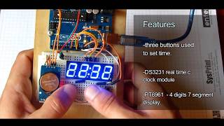 Simple arduino clock DIY