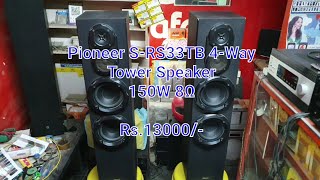 Pioneer S-RS33TB 4-Way Tower Speaker Dual 6inch low budget 13000/-