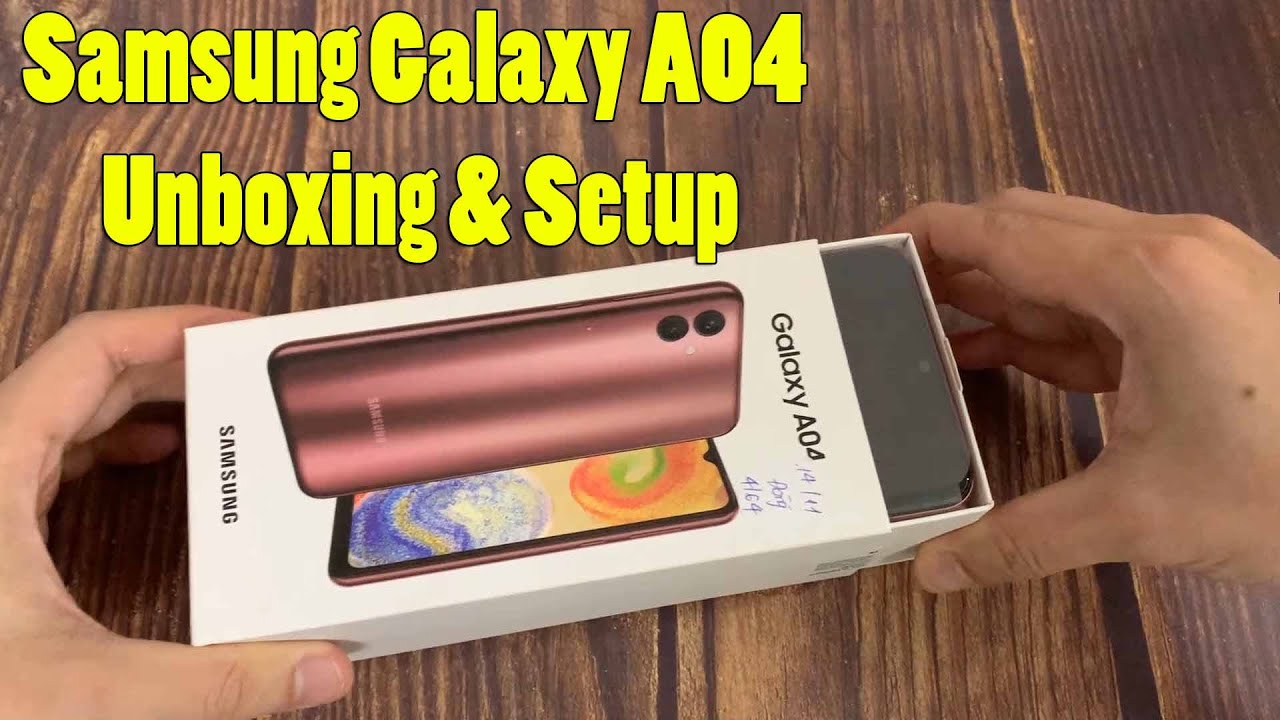Samsung Galaxy A04 Unboxing And Setup Sm A045f Ds Youtube