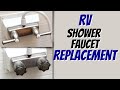 We Had a Leak! Shower Valve Replacement - How to Replace a RV Shower Faucet - DIY