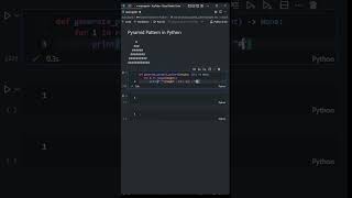 How to generate a Pyramid Pattern in Python