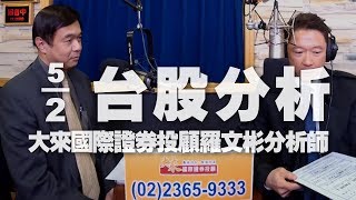 '20.02.05【財經一路發】大來國際證券投顧羅文彬分析師台股分析