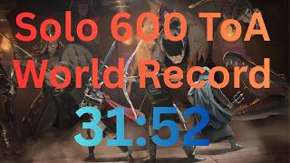 Solo 600 TOA Invocation World Record [OSRS]