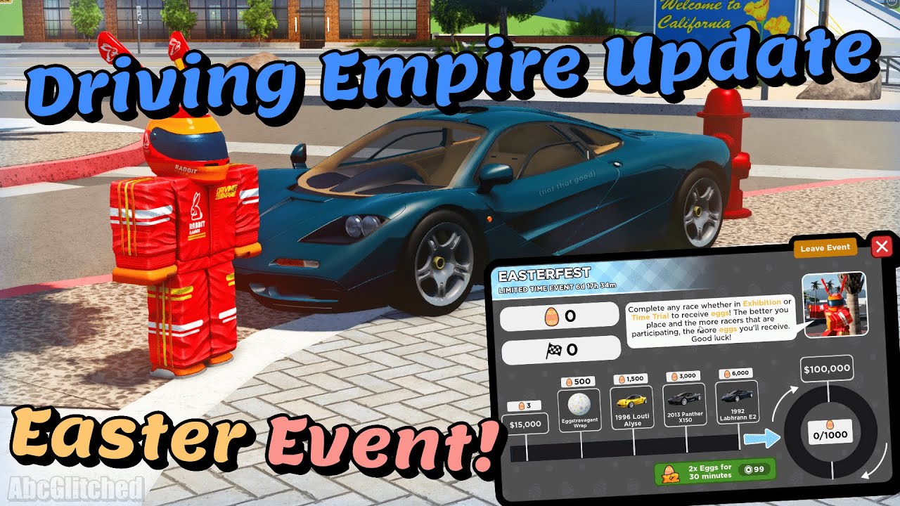 Driving Empire Update | Easter Event! - Roblox - YouTube