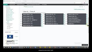How to delete a section from your Moodle course (0:27)