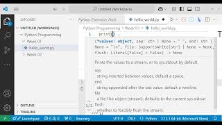 02 - First Programming in Python to use statement print('Hello, World!')
