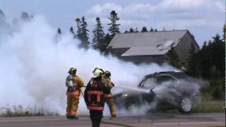 Vehicle Fire on Trans Canada Highway-Aulac