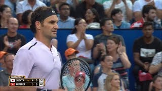 Roger Federer v Yuichi Sugita highlights (RR) | Mastercard Hopman Cup 2018