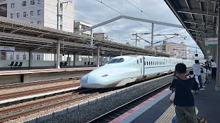 JR九州N700系8000番台R8編成　JR西日本山陽新幹線西明石駅通過