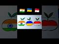 🇮🇳+🇺🇦+🇲🇨 Flag painting tutorial/Independence day drawing/Republic day drawing #shorts #viral #art