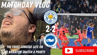 Brighton Score Late On To Snatch A Point|Leicester City 2-2 Brighton & Hove Albion|MatchDay Vlog