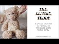 The Classic Teddy Bear Crochet Pattern by Darling Jadore | Amigurumi Crochet Teddy Bear Pattern