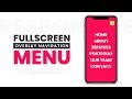 Fullscreen Overlay Responsive Navigation Menu | Html5 CSS3 & Javascript
